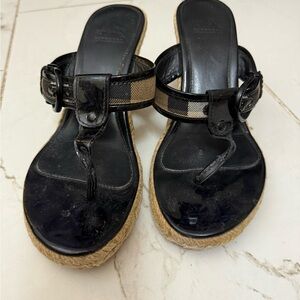 Burberry Wedge Sandals